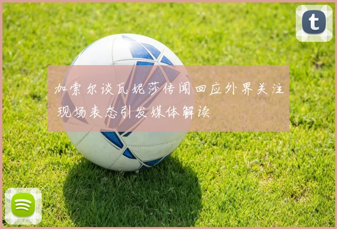 加索尔谈瓦妮莎传闻回应外界关注 现场表态引发媒体解读